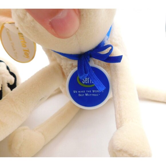 3 Vintage Curto Toy Serta Counting Sheep Plush Lot with Tags 1 13 29 Advertising - Picture 7 of 9